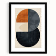Geometric Minimalist Wall Art - Bold Circle Design in Neutral Tones