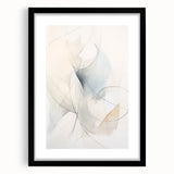 Minimalist Abstract Wall Art - Soft Flowing Curves in Neutral Tones