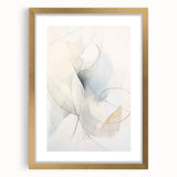 Minimalist Abstract Wall Art - Soft Flowing Curves in Neutral Tones