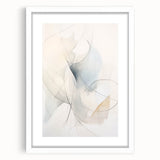 Minimalist Abstract Wall Art - Soft Flowing Curves in Neutral Tones