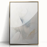 Minimalist Abstract Wall Art - Soft Flowing Curves in Neutral Tones