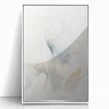 Minimalist Abstract Wall Art - Soft Flowing Curves in Neutral Tones