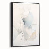 Minimalist Abstract Wall Art - Soft Flowing Curves in Neutral Tones