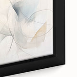 Minimalist Abstract Wall Art - Soft Flowing Curves in Neutral Tones