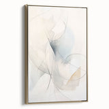 Minimalist Abstract Wall Art - Soft Flowing Curves in Neutral Tones