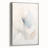 Minimalist Abstract Wall Art - Soft Flowing Curves in Neutral Tones