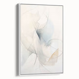 Minimalist Abstract Wall Art - Soft Flowing Curves in Neutral Tones
