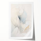 Minimalist Abstract Wall Art - Soft Flowing Curves in Neutral Tones