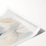 Minimalist Abstract Wall Art - Soft Flowing Curves in Neutral Tones