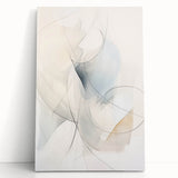 Minimalist Abstract Wall Art - Soft Flowing Curves in Neutral Tones