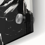 Bold Minimalist Portrait Wall Art - Black and White Abstract Expression