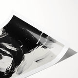 Bold Minimalist Portrait Wall Art - Black and White Abstract Expression