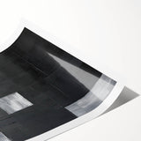 Geometric Minimalist Wall Art - Textured Black and Gray Abstract Design