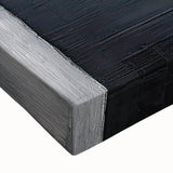 Geometric Minimalist Wall Art - Textured Black and Gray Abstract Design