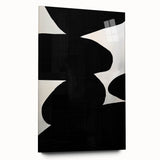 Minimalist Abstract Wall Art - Bold Black and White Modern Design