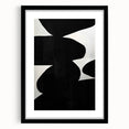 Minimalist Abstract Wall Art - Bold Black and White Modern Design