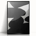 Minimalist Abstract Wall Art - Bold Black and White Modern Design