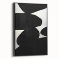 Minimalist Abstract Wall Art - Bold Black and White Modern Design