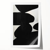 Minimalist Abstract Wall Art - Bold Black and White Modern Design