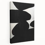 Minimalist Abstract Wall Art - Bold Black and White Modern Design