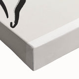 Minimalist Line Art Wall Print - Elegant Abstract Figure in Black