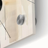 Minimalist Geometric Wall Art - Abstract Circles and Lines in Neutral Tones