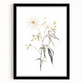 Minimalist Floral Wall Art - Delicate Watercolor Flower in Soft Tones