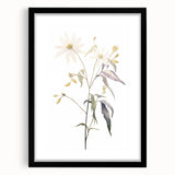 Minimalist Floral Wall Art - Delicate Watercolor Flower in Soft Tones