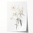 Minimalist Floral Wall Art - Delicate Watercolor Flower in Soft Tones