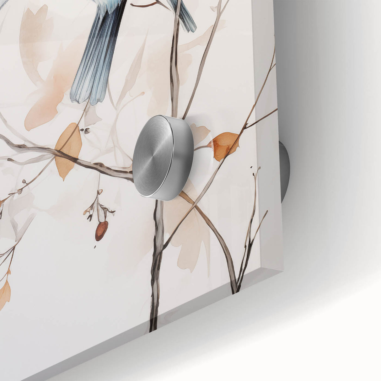 Minimalist Bird Wall Art - Delicate Watercolor Birds and Branches Design