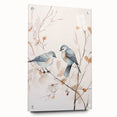 Minimalist Bird Wall Art - Delicate Watercolor Birds and Branches Design