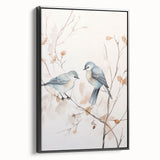 Minimalist Bird Wall Art - Delicate Watercolor Birds and Branches Design