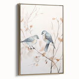 Minimalist Bird Wall Art - Delicate Watercolor Birds and Branches Design