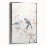 Minimalist Bird Wall Art - Delicate Watercolor Birds and Branches Design