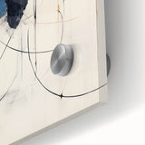 Bold Minimalist Abstract Wall Art - Dynamic Blue and Black Design