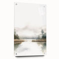 Minimalist Watercolor Landscape Wall Art - Tranquil Nature Scene