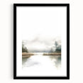 Minimalist Watercolor Landscape Wall Art - Tranquil Nature Scene