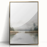 Minimalist Watercolor Landscape Wall Art - Tranquil Nature Scene