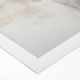 Abstract Minimalist Wall Art - Soft White and Bold Black Brushstrokes