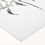 Minimalist Floral Wall Art - Soft Watercolor Flowers in Pale Blue Tones