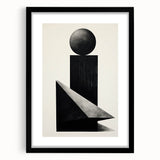 Minimalist Wall Art – Modern Black Geometric Shapes for Simple Home Decor