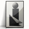 Minimalist Wall Art – Modern Black Geometric Shapes for Simple Home Decor
