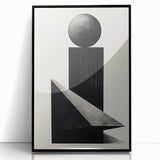 Minimalist Wall Art – Modern Black Geometric Shapes for Simple Home Decor