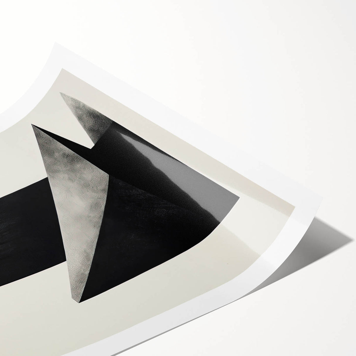 Minimalist Wall Art – Modern Black Geometric Shapes for Simple Home Decor