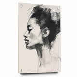 Minimalist Wall Art – Modern Abstract Portrait in Clean Line Design