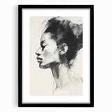 Minimalist Wall Art – Modern Abstract Portrait in Clean Line Design