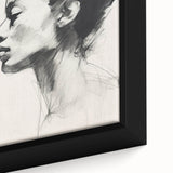 Minimalist Wall Art – Modern Abstract Portrait in Clean Line Design