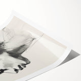 Minimalist Wall Art – Modern Abstract Portrait in Clean Line Design