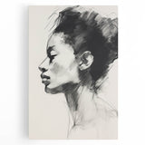 Minimalist Wall Art – Modern Abstract Portrait in Clean Line Design