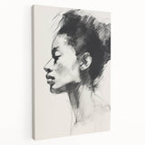 Minimalist Wall Art – Modern Abstract Portrait in Clean Line Design